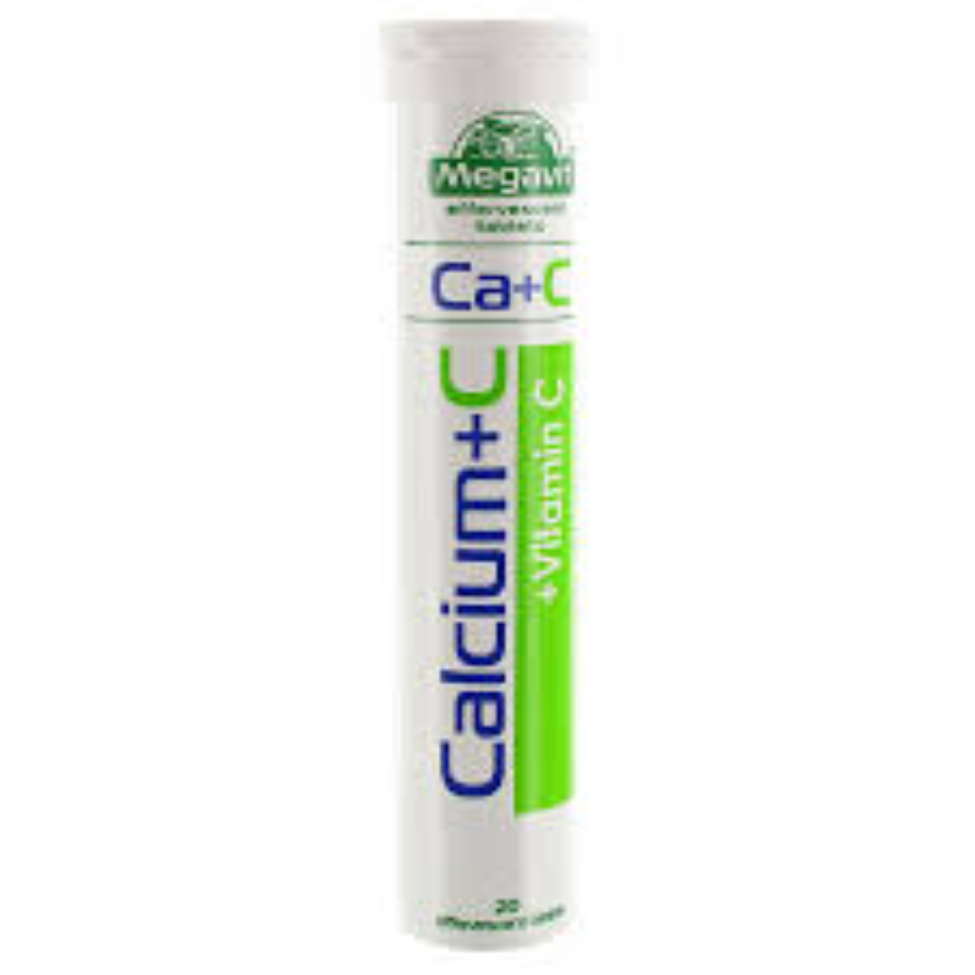 MEGAVIT CALCIUM + C 20 EFF TABS
